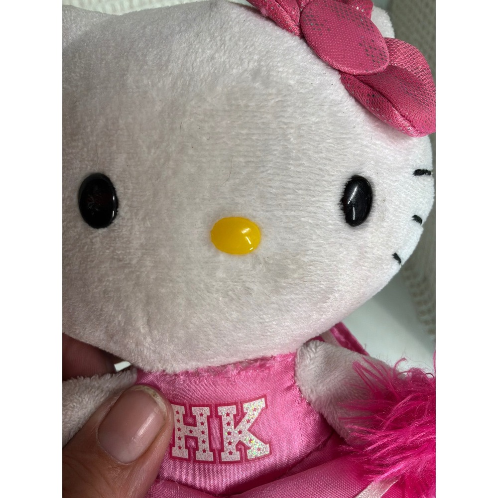Kawaii Girls Ty Hello Kitty Cheerleader Plush Small Pink White - Picture 7 of 7